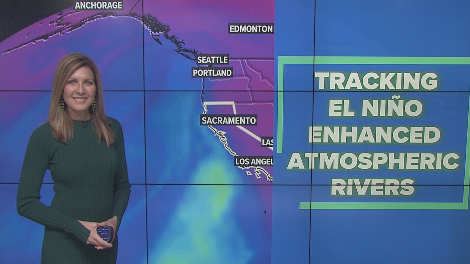 The storm track is shifting to favor a wetter outlook for California leading into a bigger holiday travel week. This as El Niño gains strength in the Pacific.