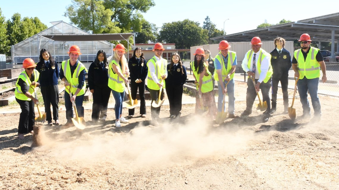 Farm under construction at Stockton's Stagg High School - Vimarsana News