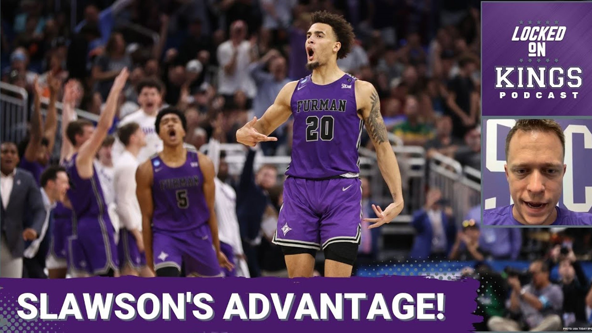 Matt George is joined by Kings rookie Jalen Slawson's head coach at Furman University, Bob Richey, to tell Sacramento more about one of their newest players.