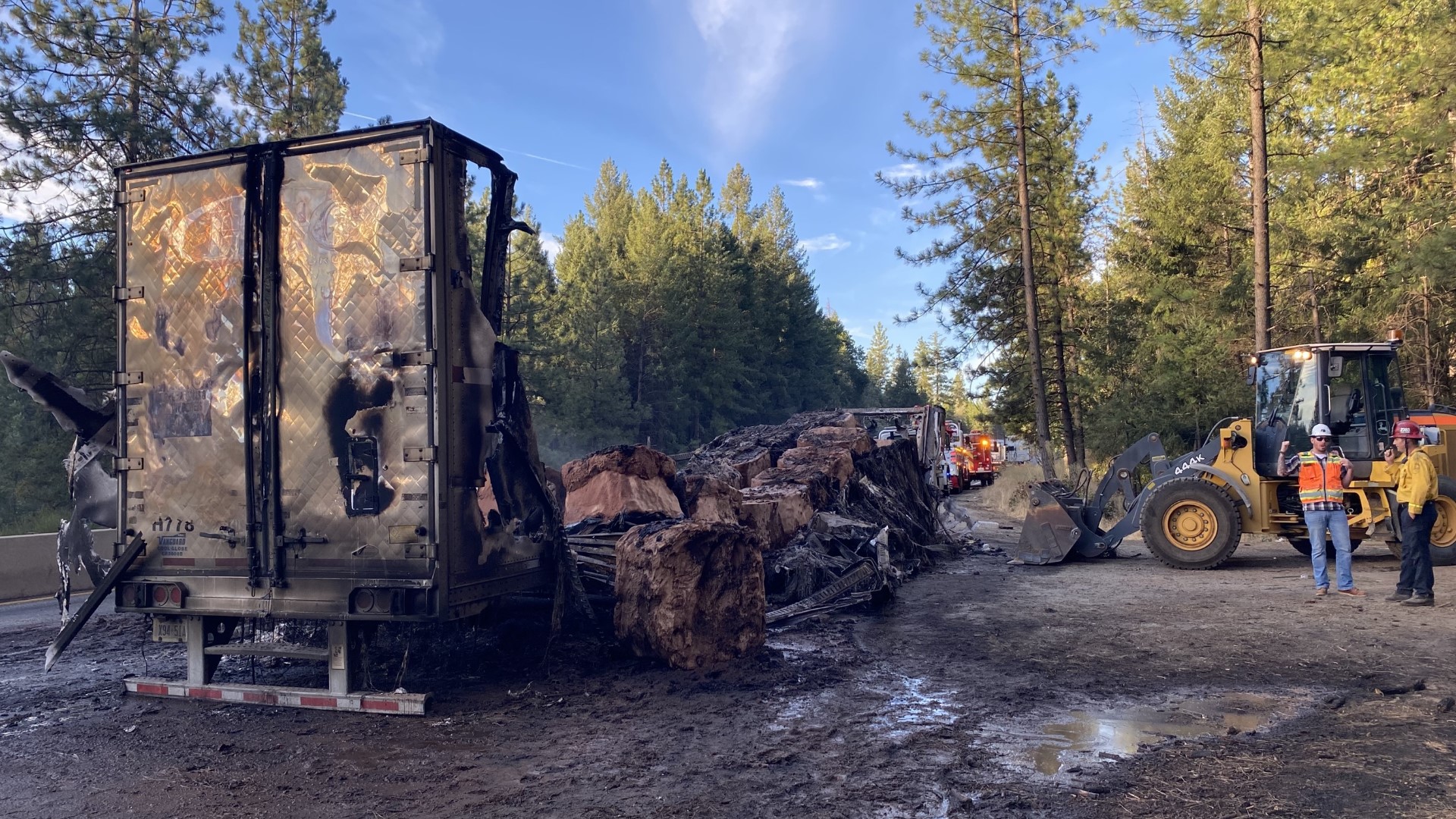 Lanes reopened after a semi-truck carrying chocolate caught fire on westbound Interstate 80 in Placer County.