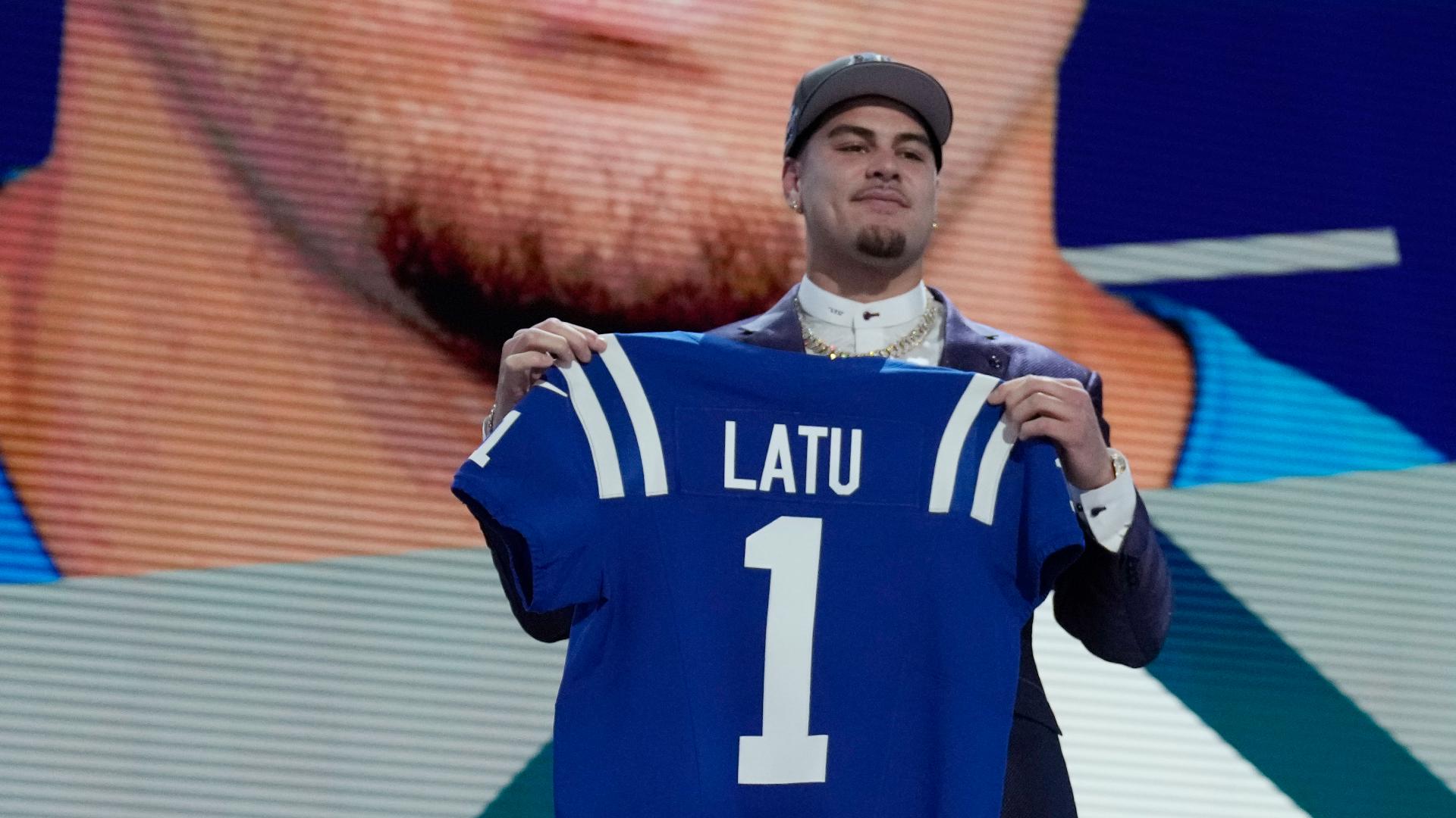 Laiatu Latu was drafted 15th overall to the Indianapolis Colts. Latu was graduate of Jesuit High School in Carmichael.