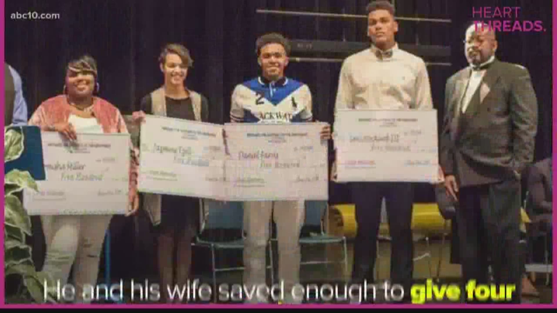 A high school custodian uses his own money to change to lives of students.