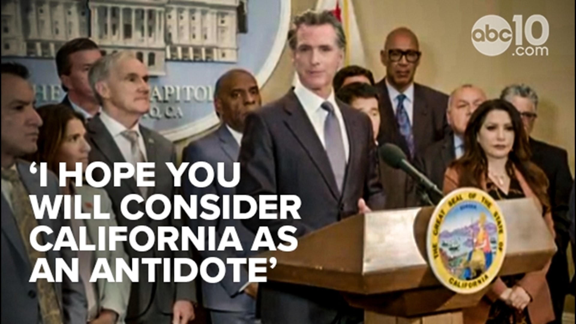 Gavin Newsom said progressive gun control policies are working in California, but he still wants to expedite some proposals from him and state Democrats.