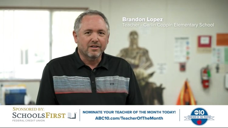 November 2022: ABC10's Teacher of the Month Brandon Lopez