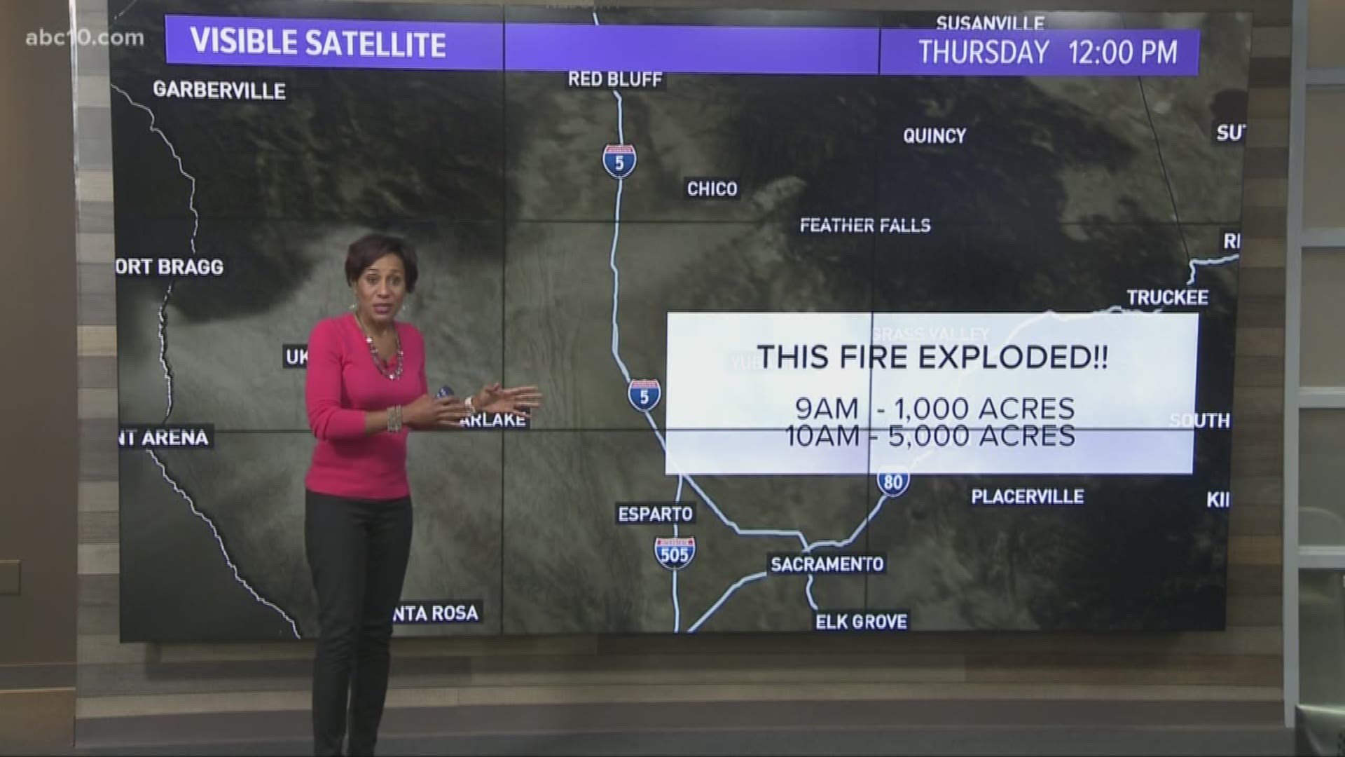 At 9 a.m., the fire began to spread at least 80 acres per minute. By 10 a.m., the camp fire was already 5,000 acres.