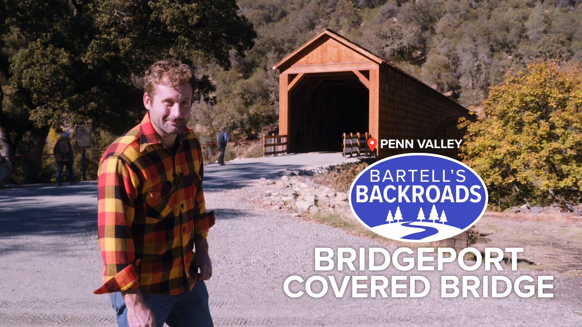 The Bridgeport Covered Bridge spans 226 feet long and 16 feet wide. Like many early bridges built during the gold rush, it was a toll bridge.