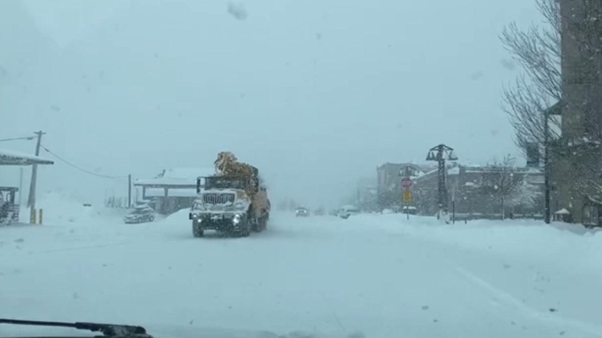 Low visibility in the Truckee area Sunday morning