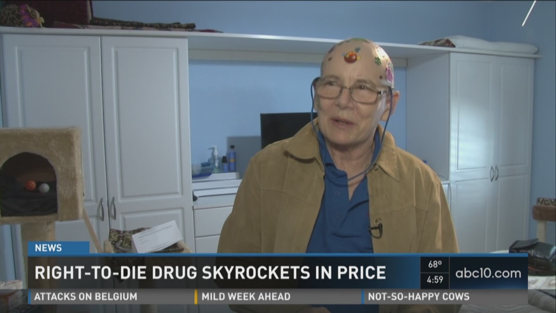 A new law in California could see prices for drugs that assist those who are terminally ill skyrocket.