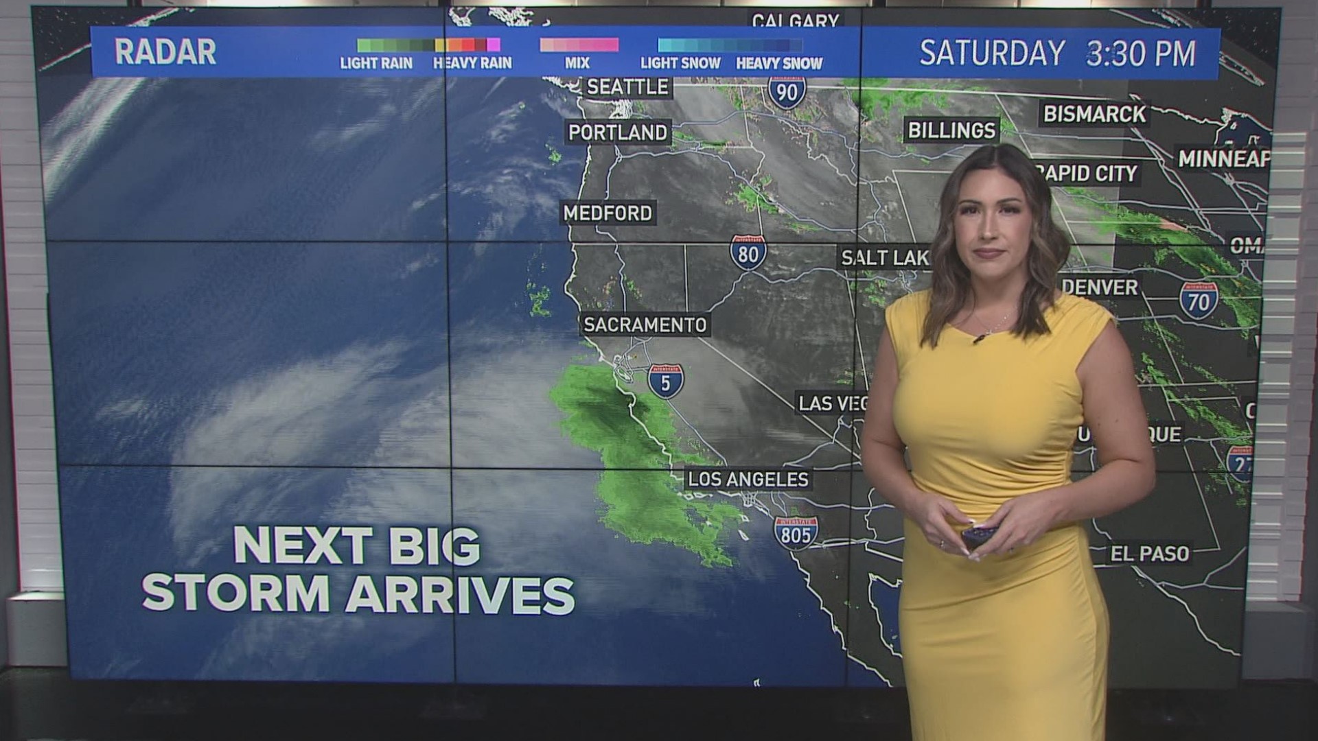 A category 3 atmospheric river is headed for California. Heavy valley rain and Sierra snow will be accompanied by high wind speeds.