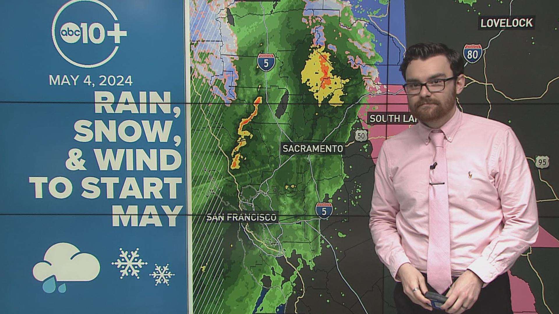 ABC10 meteorologist Brenden Mincheff with an extended look at the active weather forecast from valley rain to Sierra snow, plus a look at snowpack and reservoirs.