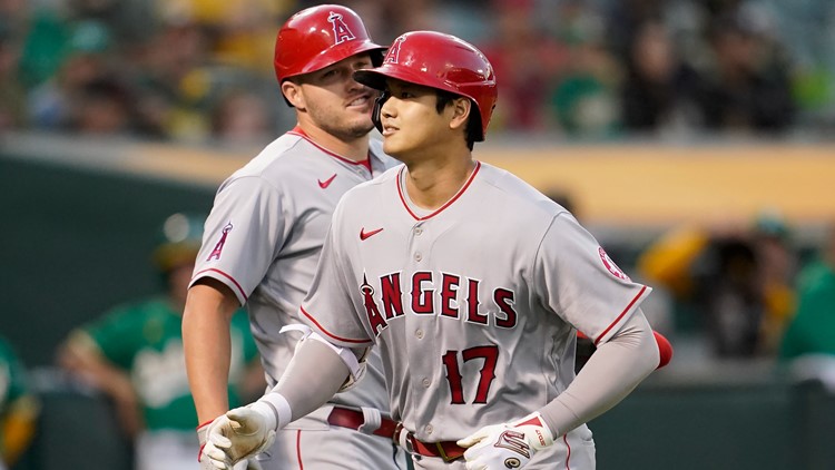 Ohtani hits 100th homer as Angels beat A's 9-1 for DH split