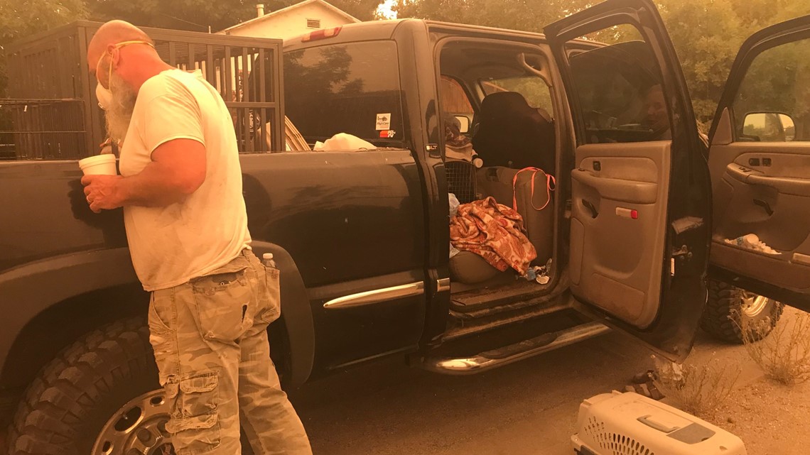 Photos Evacuating the Bear Fire