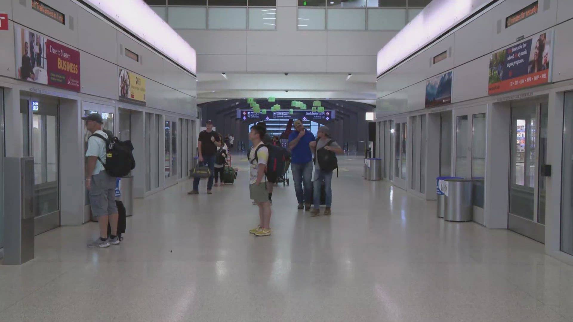 A pedestrian walkway between Terminal B and Concourse B will cost about $140 million.