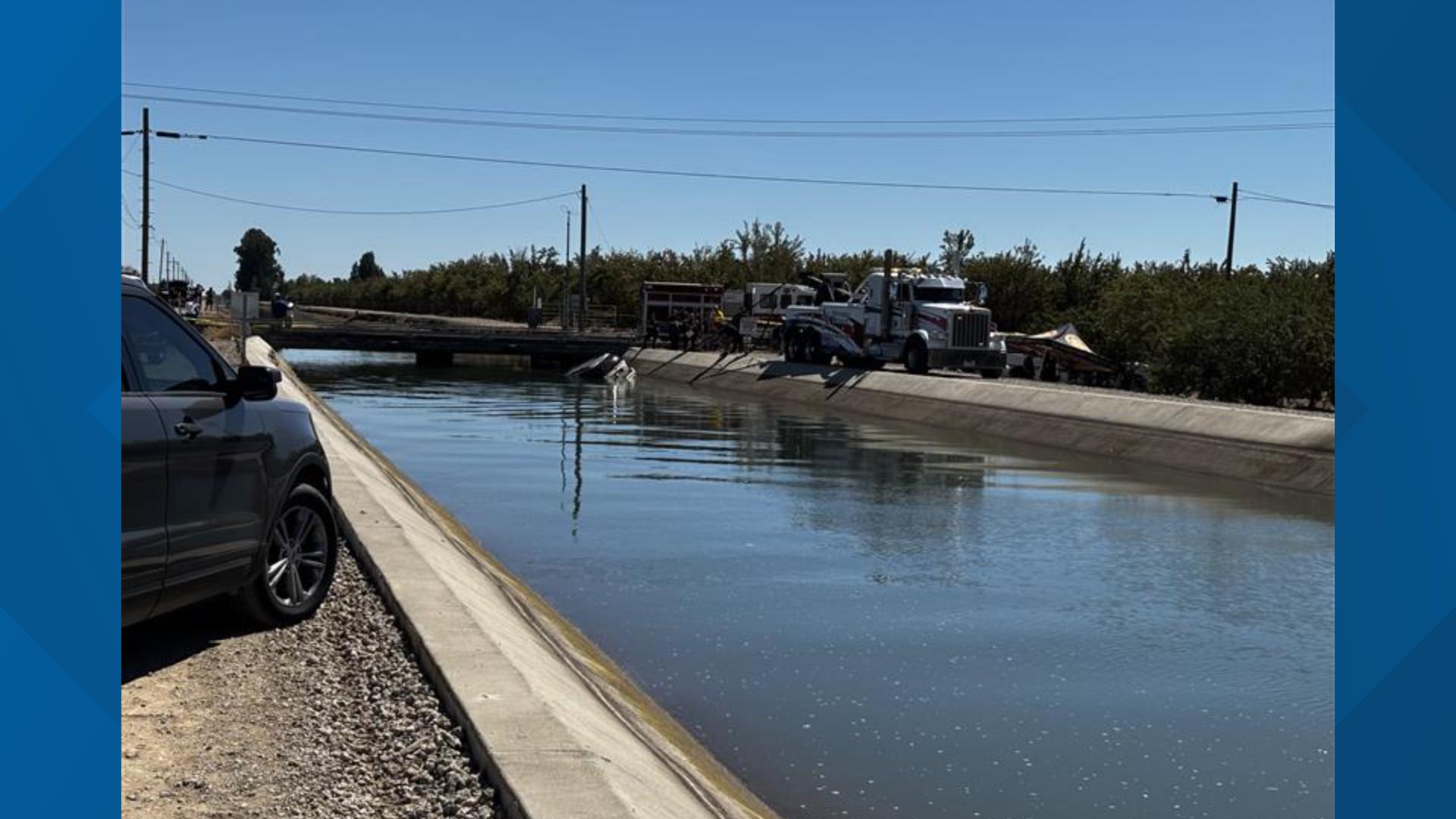 A dive team was called out to a canal near Victoria Avenue and Jackson Avenue, west of Oakdale, not far from the last reported sighting of Whisper Owen's car.