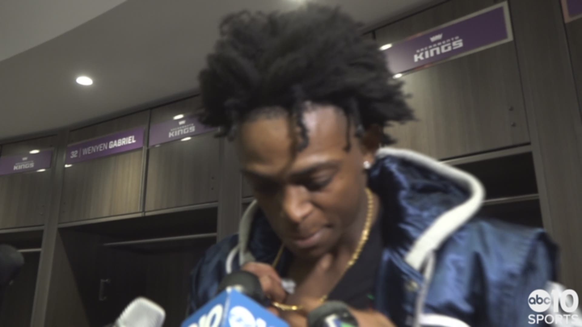 Following Wednesday's season opening loss to the Utah Jazz inside Sacramento's Golden 1 Center, Kings point guard De'Aaron Fox talks about his team's improved effort, scoring on a really good defensive team and the inspiration behind his popular video he made earlier in the week with the "Player's Tribune" where he praised the city and the tea's loyal fan base.