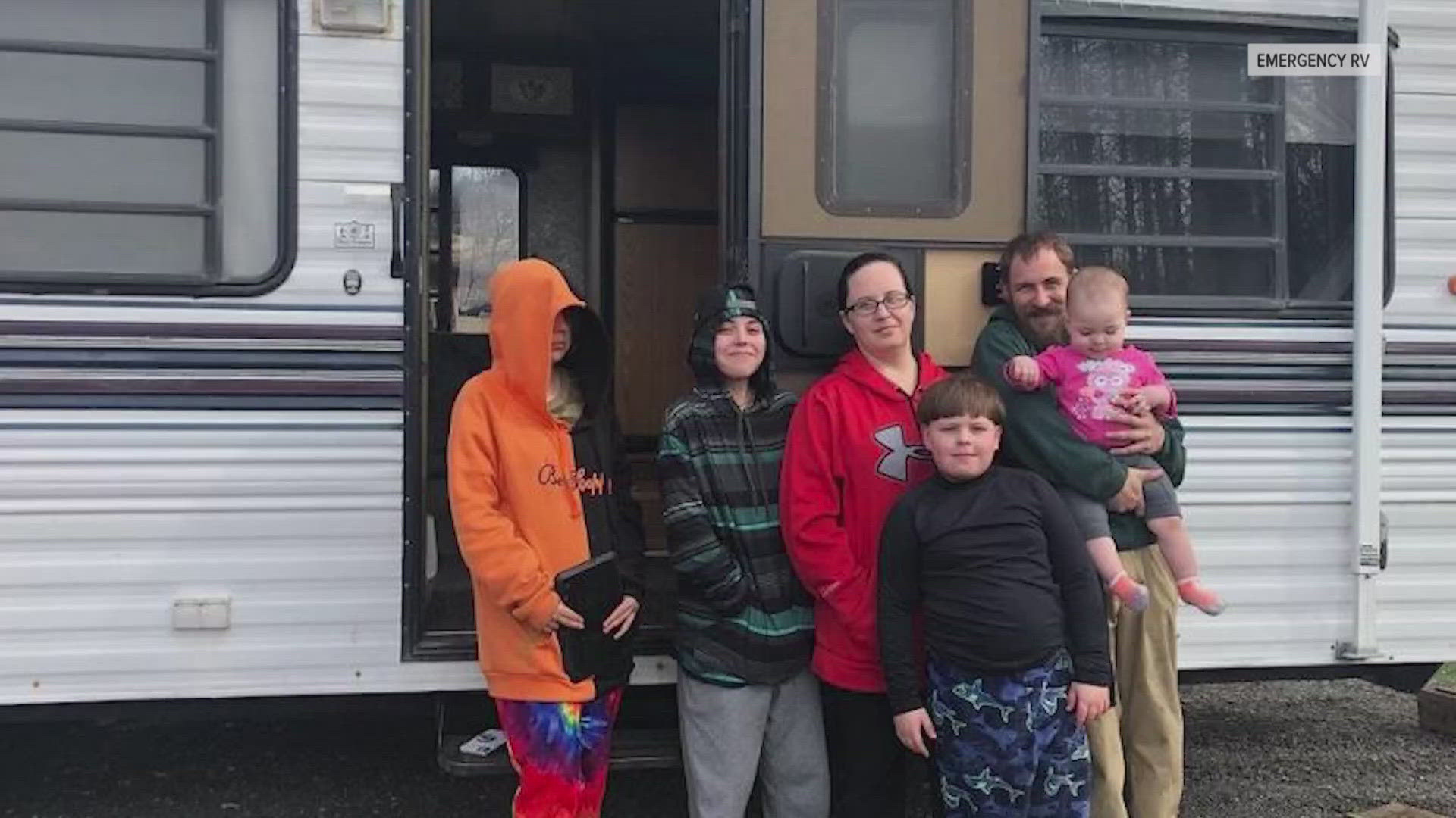 An organization called 'Emergency RV' is helping families impacted by ...