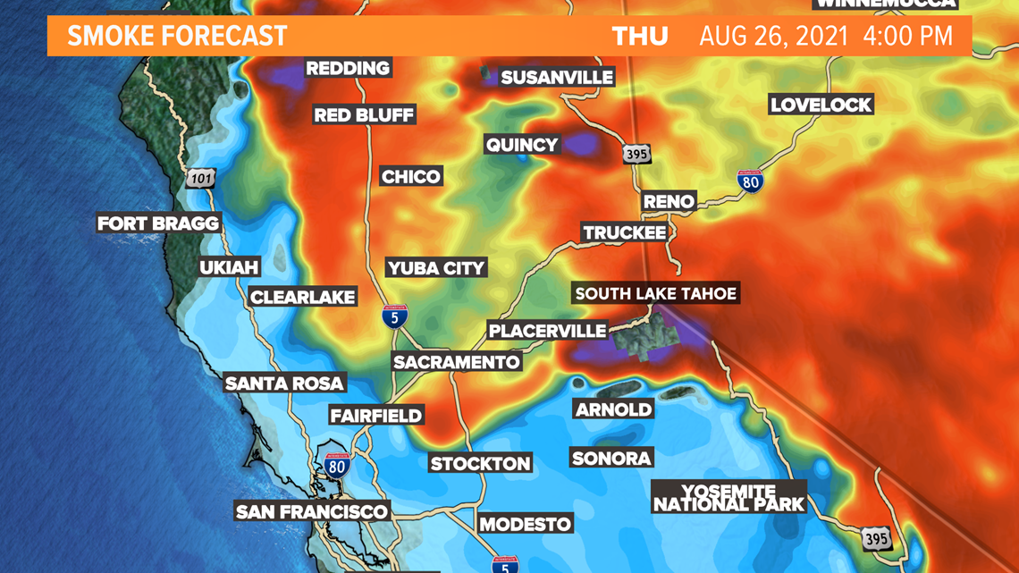 Heavy Smoke To Move Into Greater Sacramento Region Over Weekend Abc10 Com