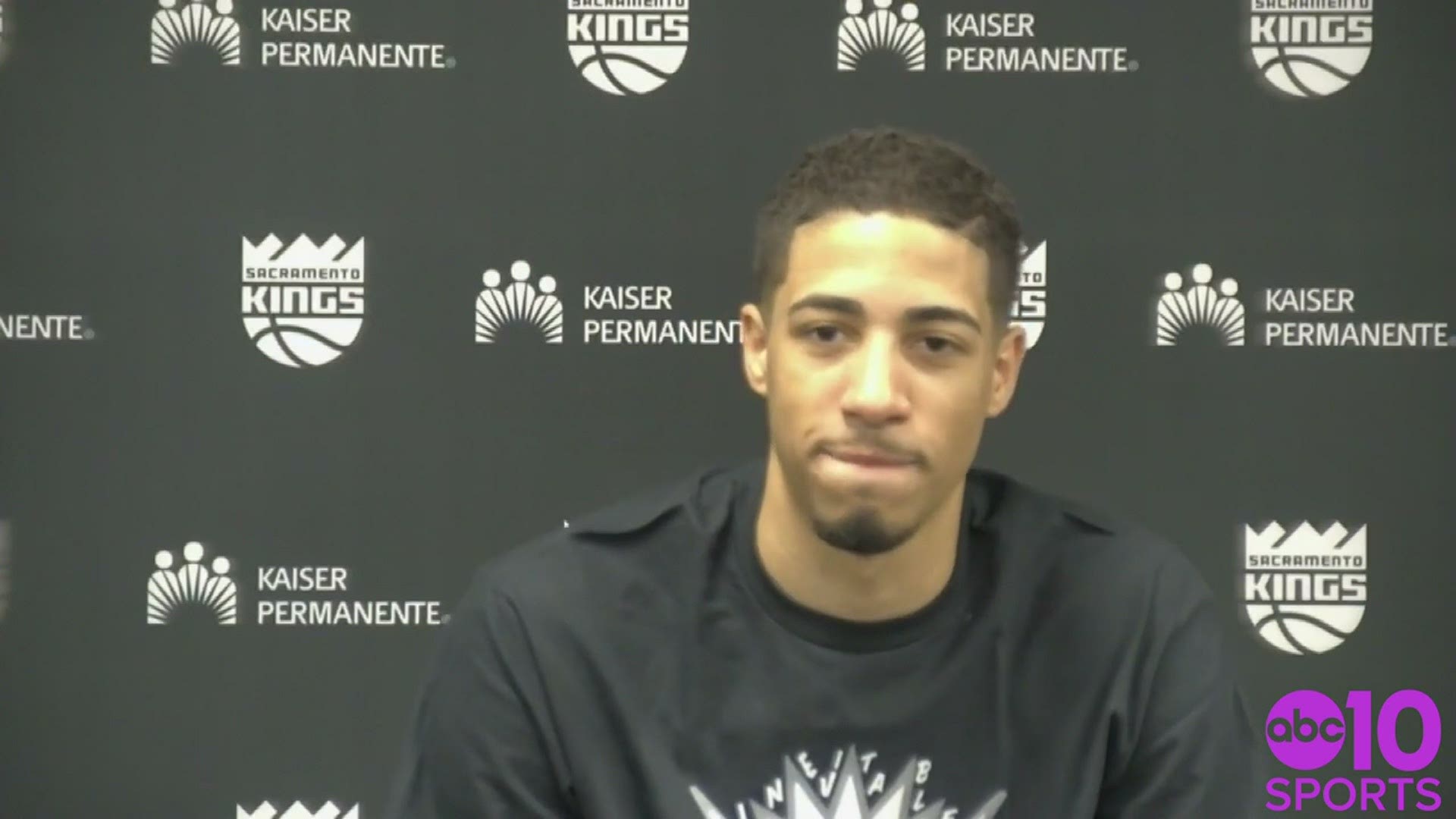 Kings rookie guard Tyrese Haliburton gives his thoughts on Monday's 127-122 much needed win over the Indiana Pacers and the aggressiveness from De'Aaron Fox.