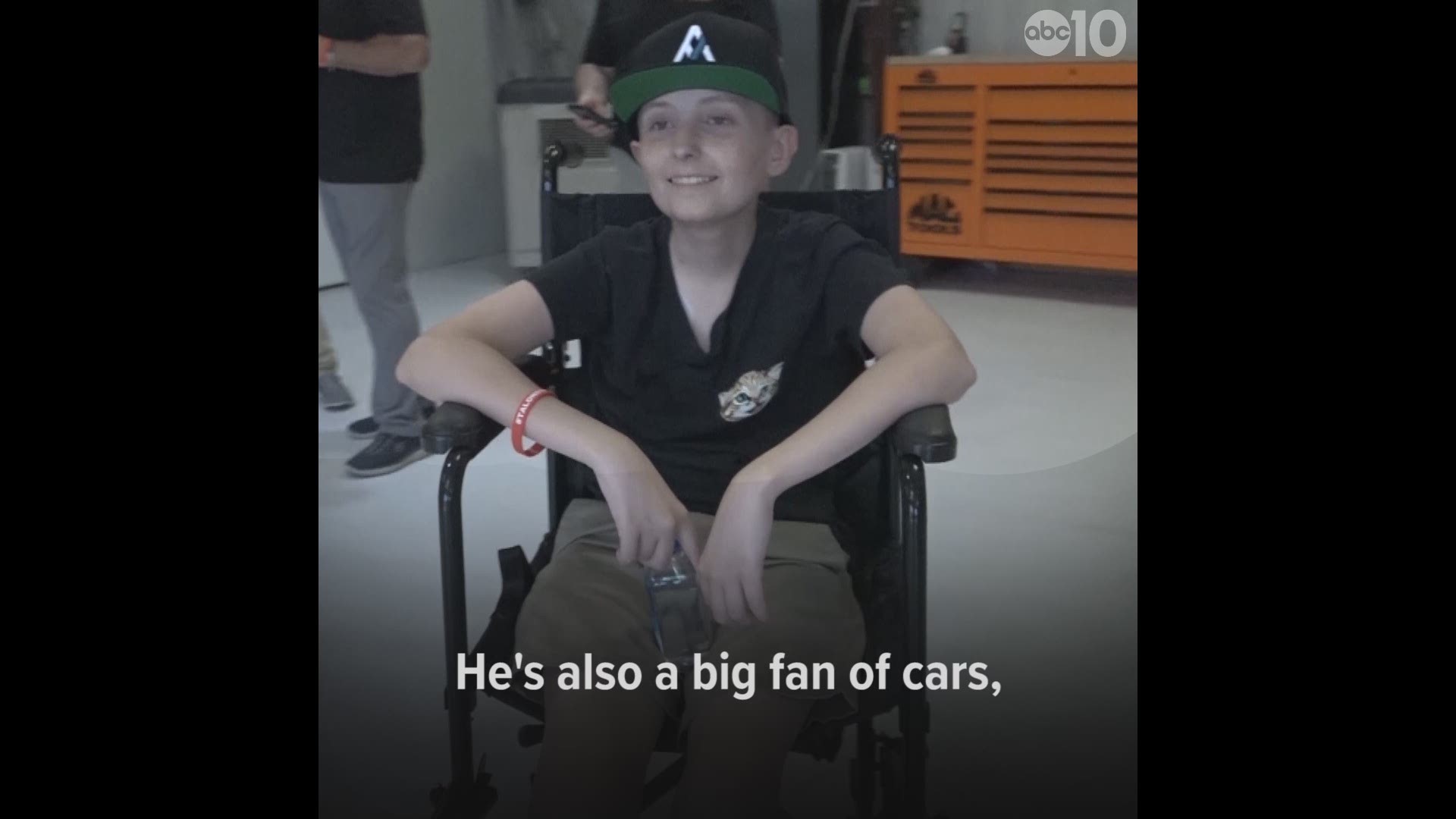 15-year-old Talon has been battling Neuroblastoma. When he was a child he saw an Eagle Talon and said he would own the car that shares his name one day. Thanks to Make-A-Wish and Edwards Collision Studio, Talon has seen that statement through. 

Earlier today, Talon, his father and his brother were welcomed by his family, friends and classmates at Jesuit High School Sacramento as he rode into the stadium in his completely refurbished Eagle Talon.