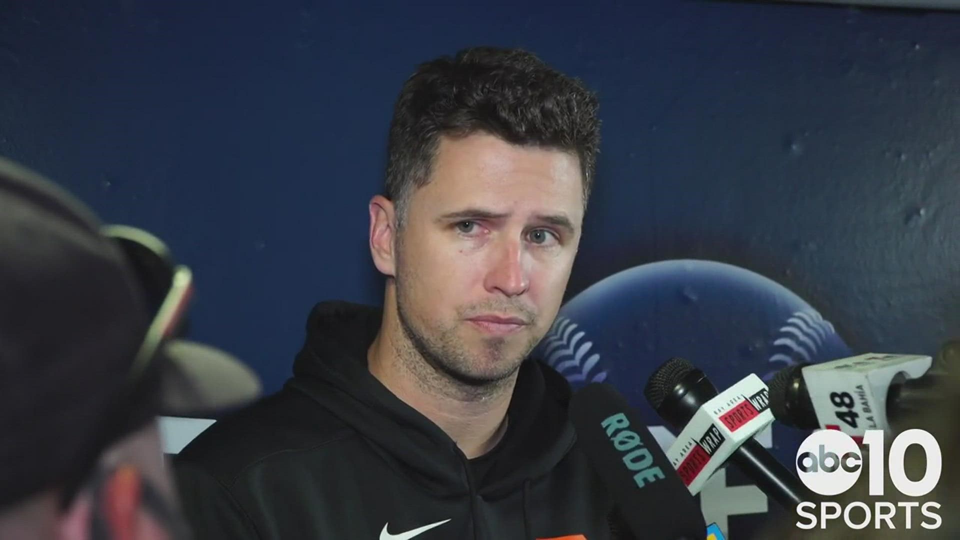Following a Game 5 filled with so much drama, San Francisco Giants catcher Buster Posey gives his thoughts on the series ending loss to the LA Dodgers in the NLDS.
