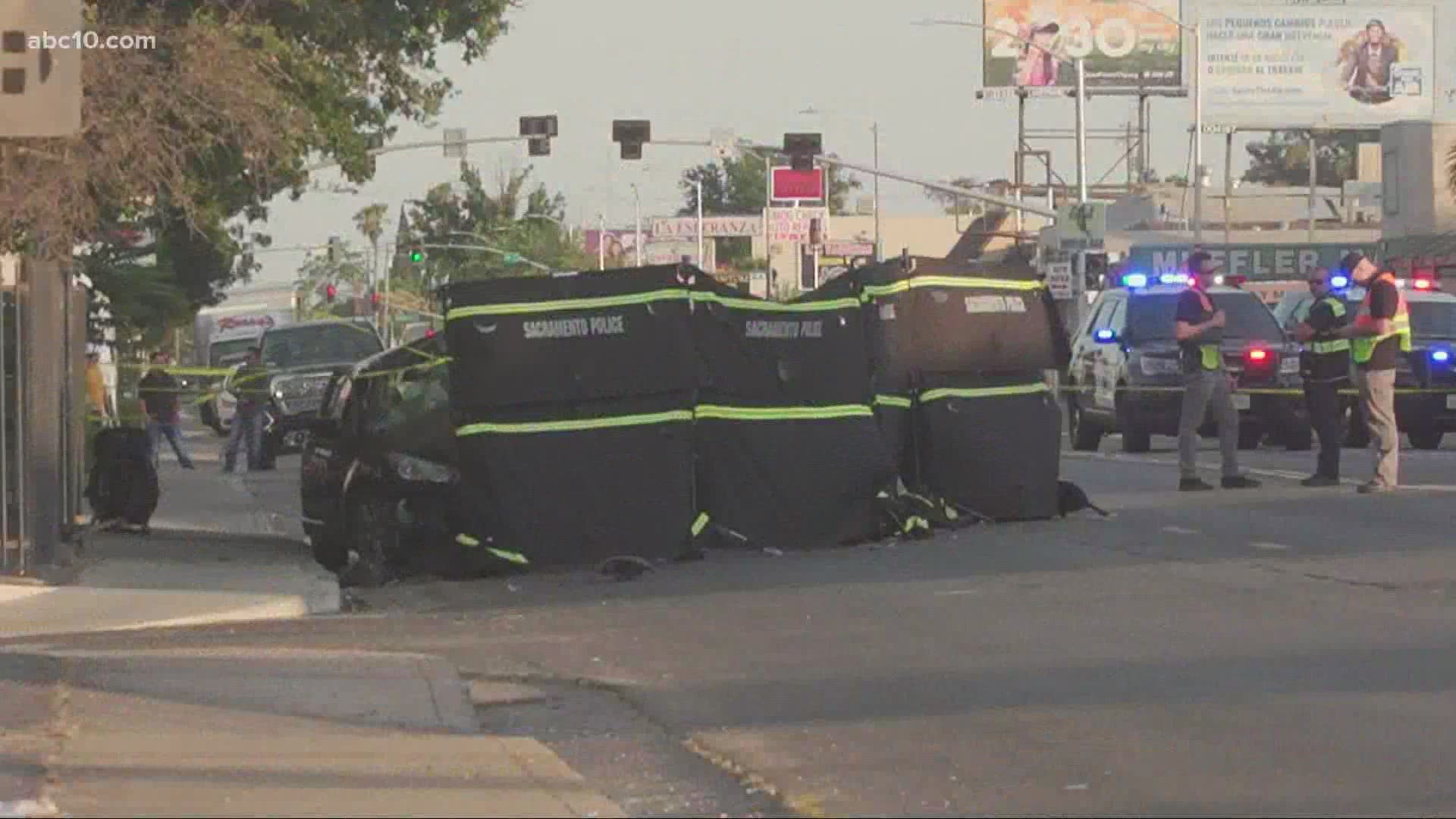 The crashed happened in the area of Franklin Boulevard and 21st Avenue.
