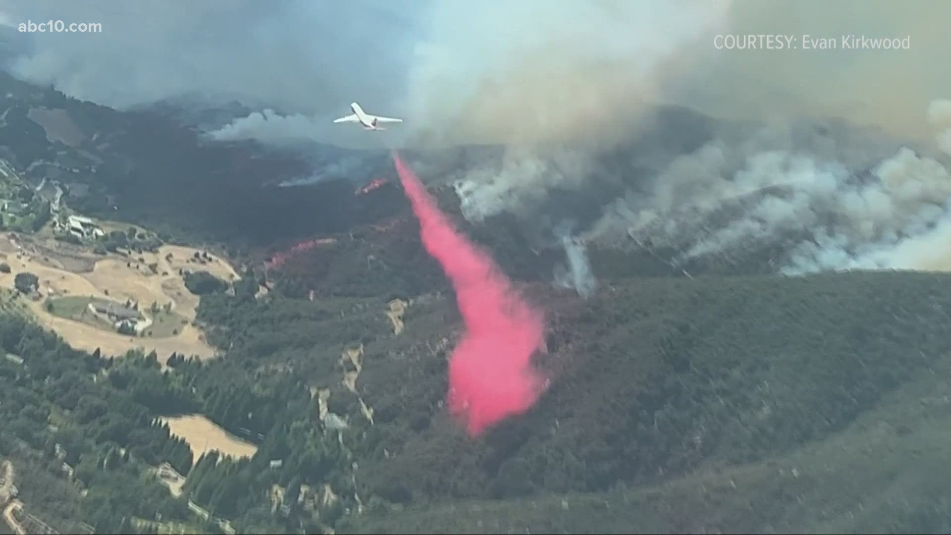 The retardant, which is based on components found in fertilizer, is meant to wash away during the rainy season. It’s also meant to be reapplied every fire season.