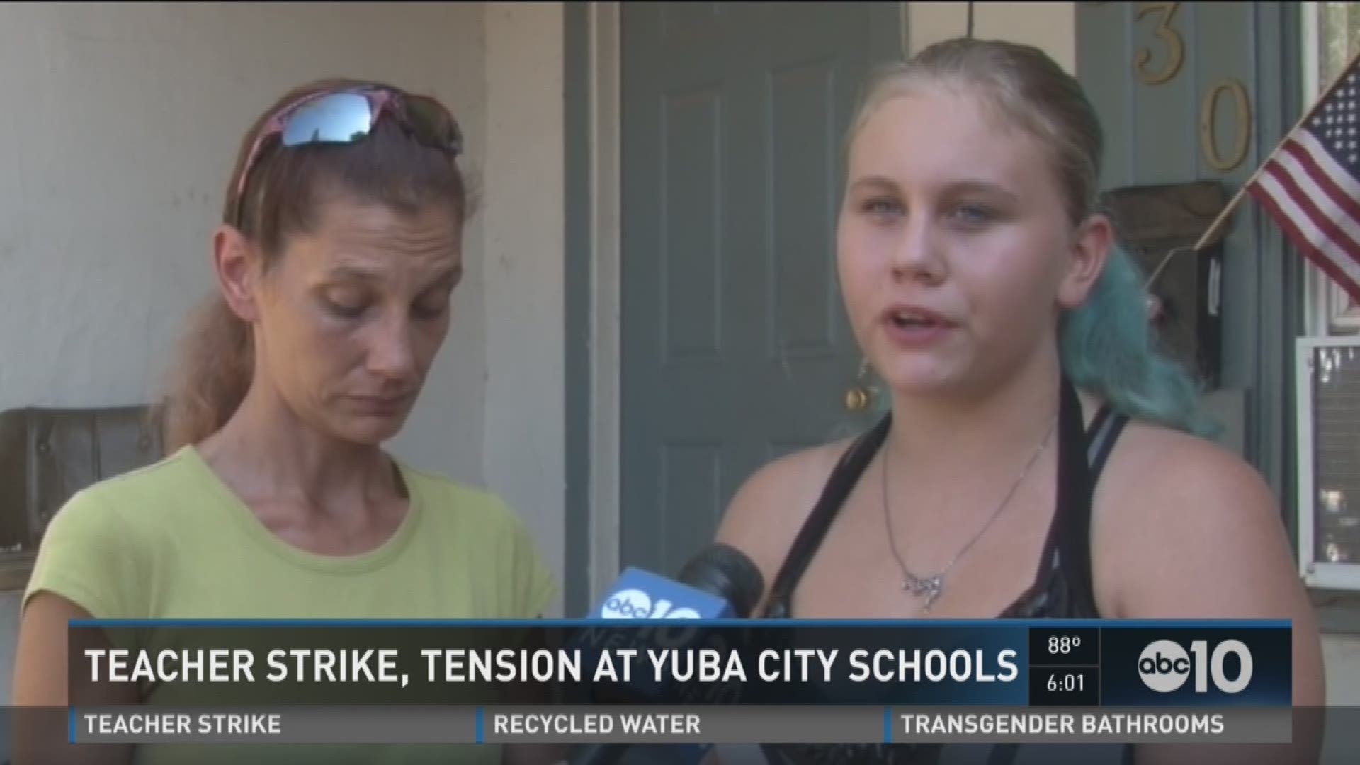 Yuba City teacher strike frustrates students. 