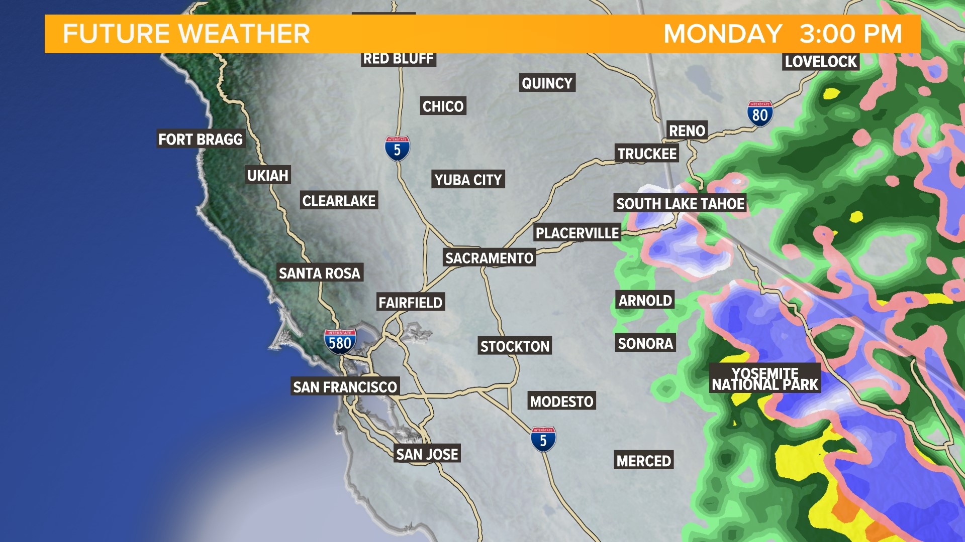 Northern California winter storm summary Jan. 89