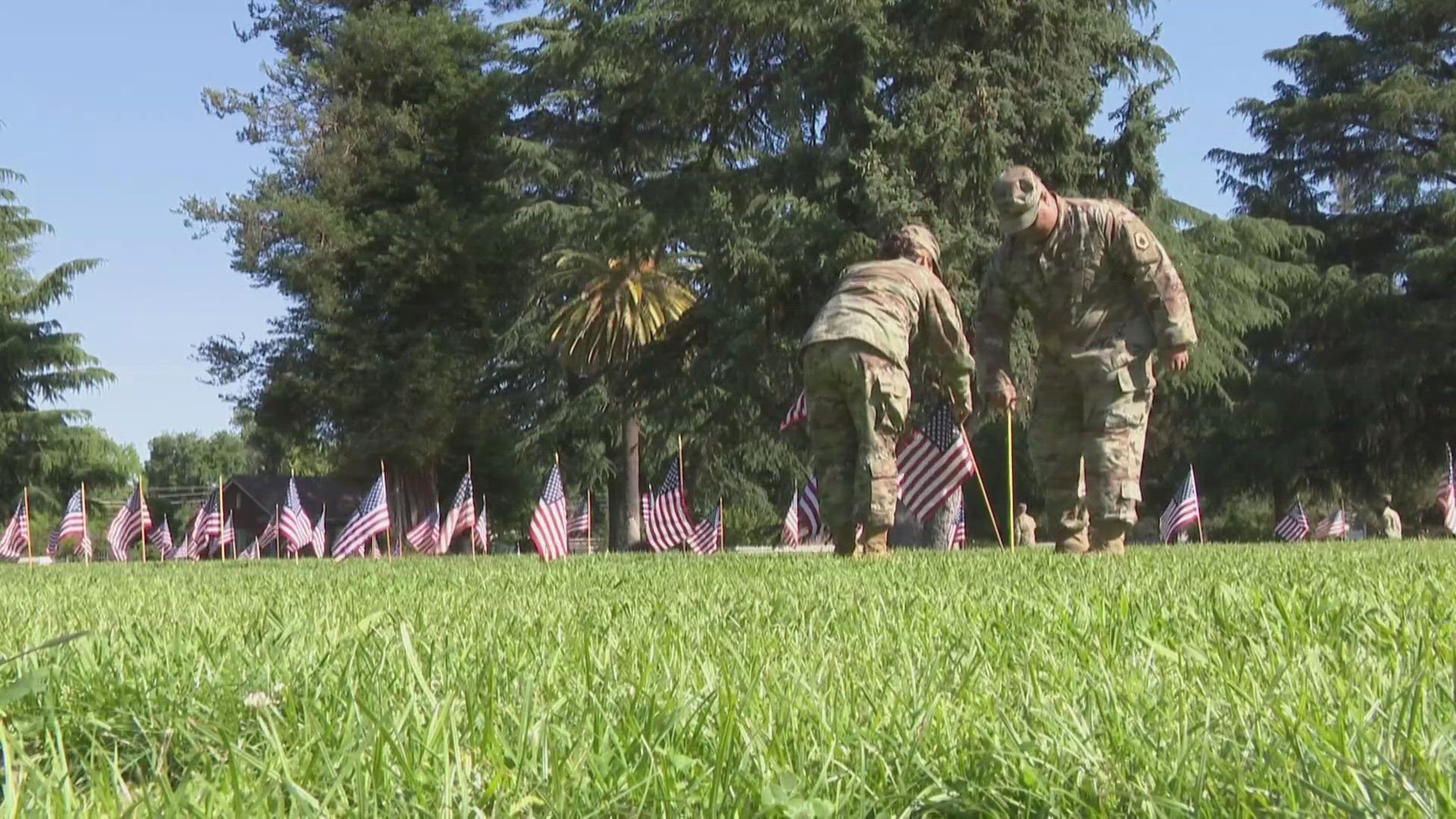 Sacramento’s Historic City Cemetery is lined with thousands of American flags. A powerful tribute to local veterans.