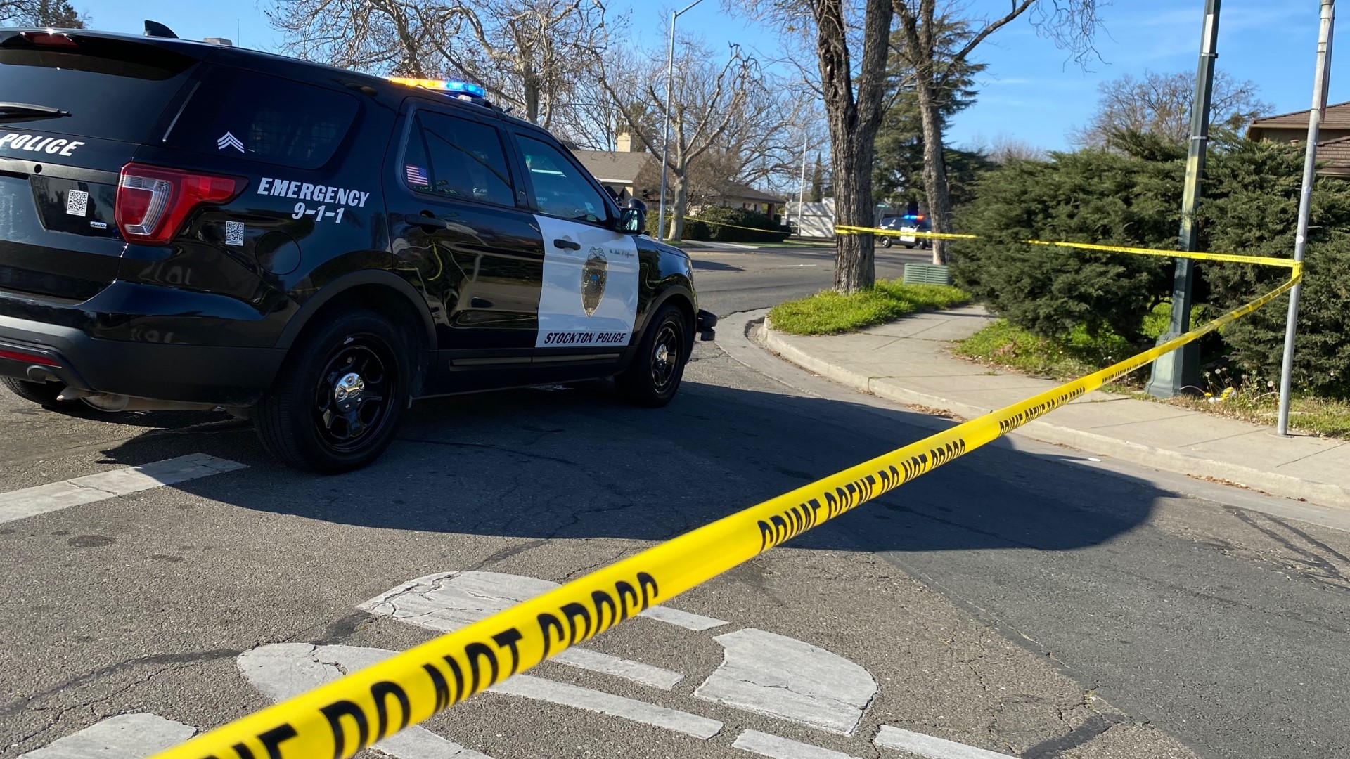 The Stockton Police Department has opened an investigation after a car crashed into a tree near Michigan and Pershing avenues.