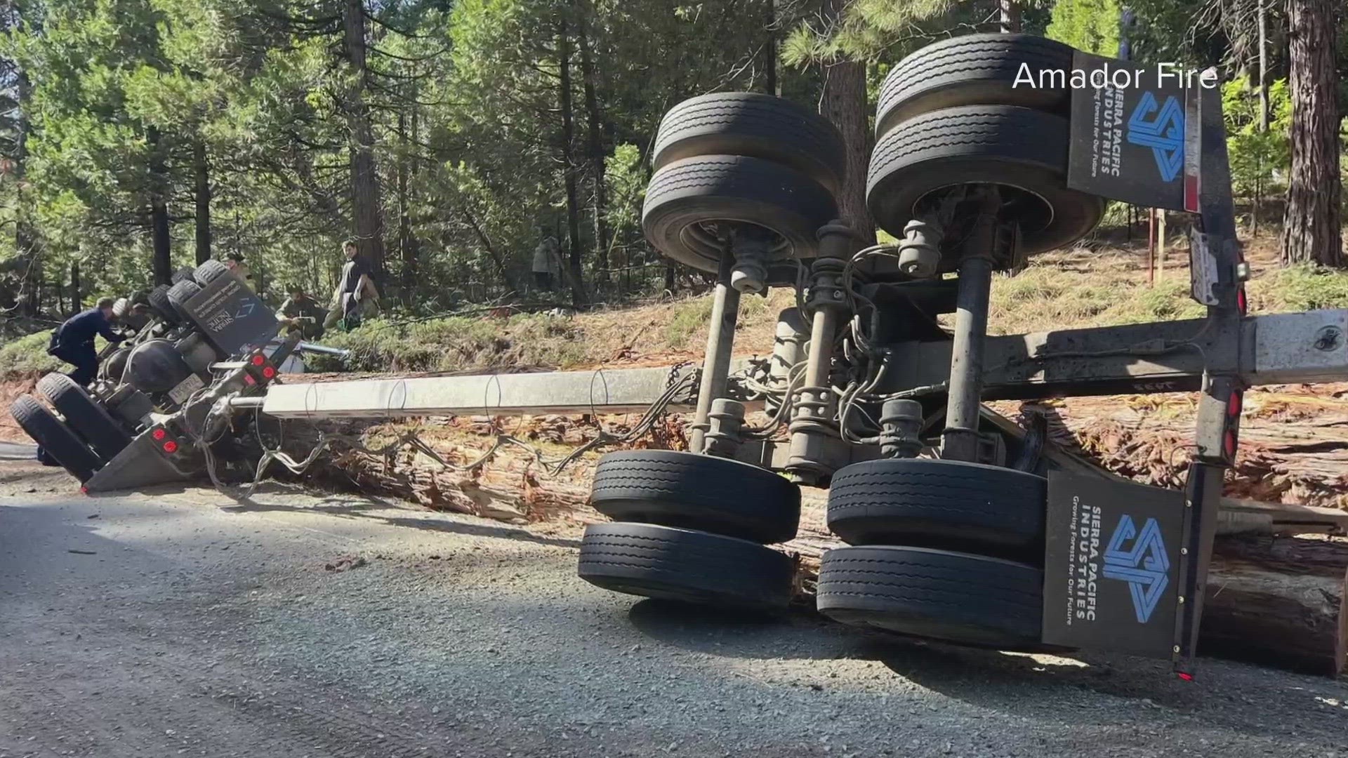 One-way traffic controls are expected on Highway 88 Saturday until crews finish investigating and cleaning up the scene.