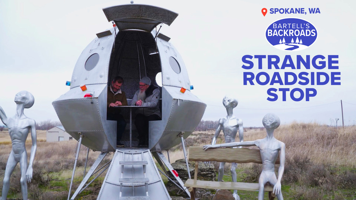 Drivers spot strange statues from I-90 — then pull over to shop | Bartell's Backroads