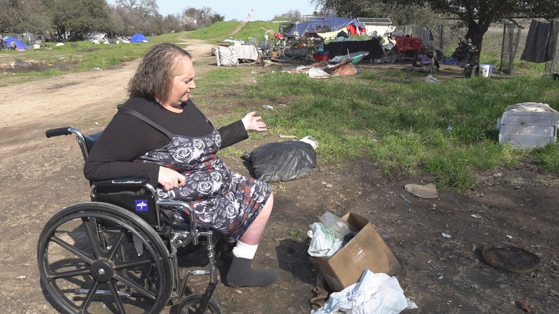 Encampment on Sacramento private land facing sweep prospect - Vimarsana News