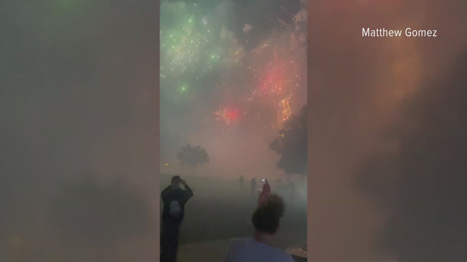 A peaceful neighborhood in Stockton was rocked by a barrage of illegal fireworks at a nearby park.