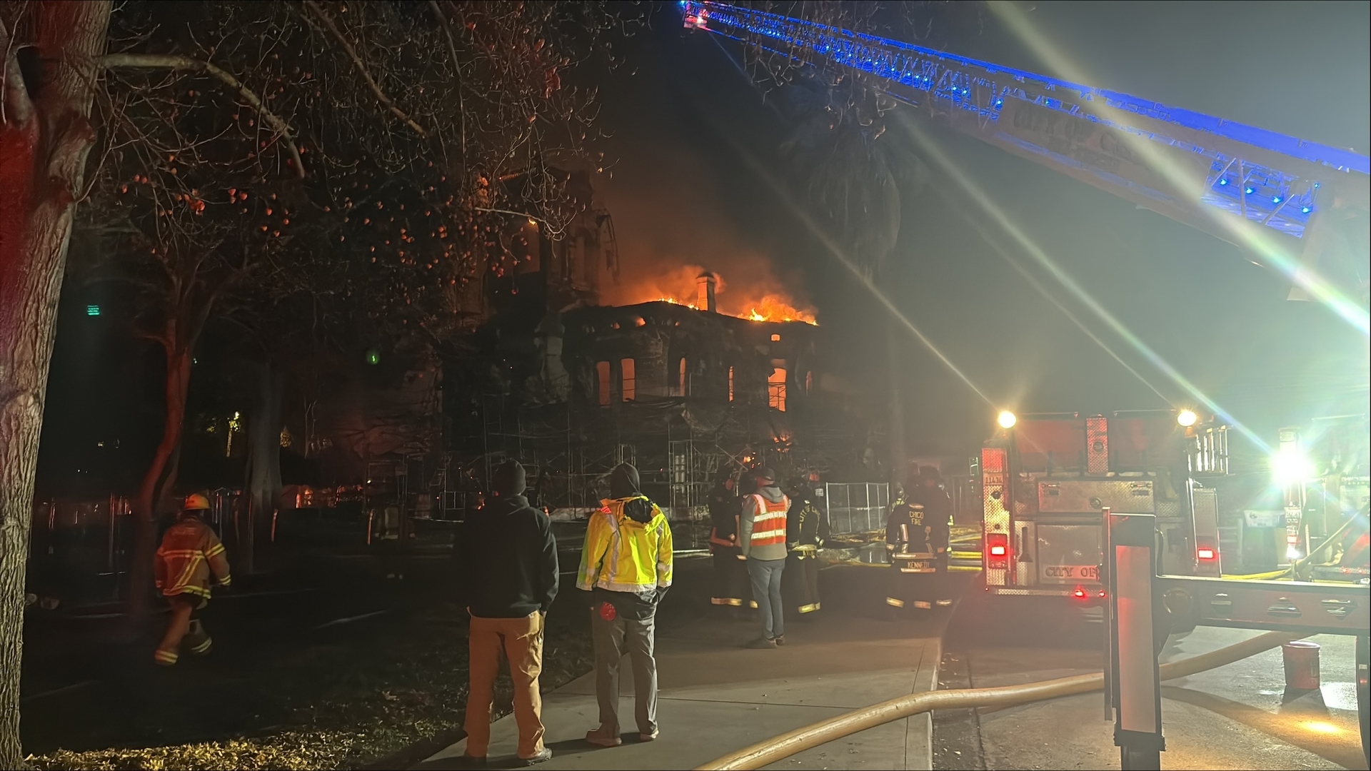 Fire at Bidwell Mansion in Chico abc10
