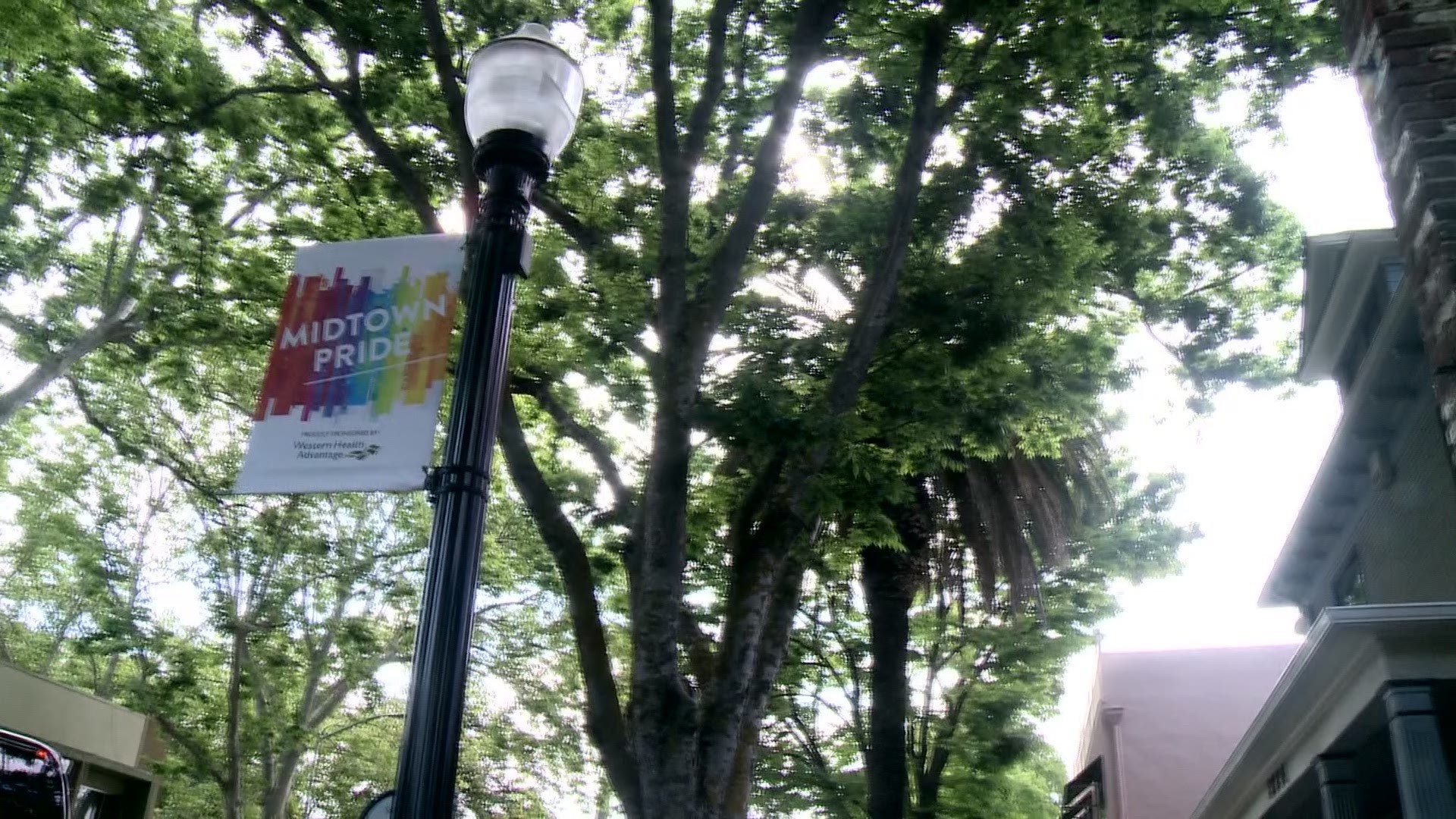 Midtown Pride banners will remain up through the end of June to show support for the LGBT community in Sacramento.