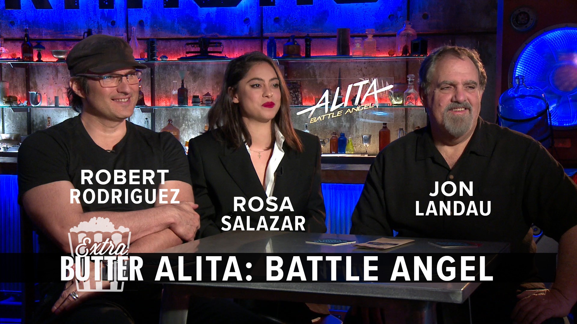 Meet Alita. Actress Rosa Salazar talks about the important role a parking ticket has in her becoming Alita. Robert Rodriguez and Jon Landau also join Mark S. Allen to talk about the performance capture in the movie based on the manga series. Interview arranged by 20th Century Fox.