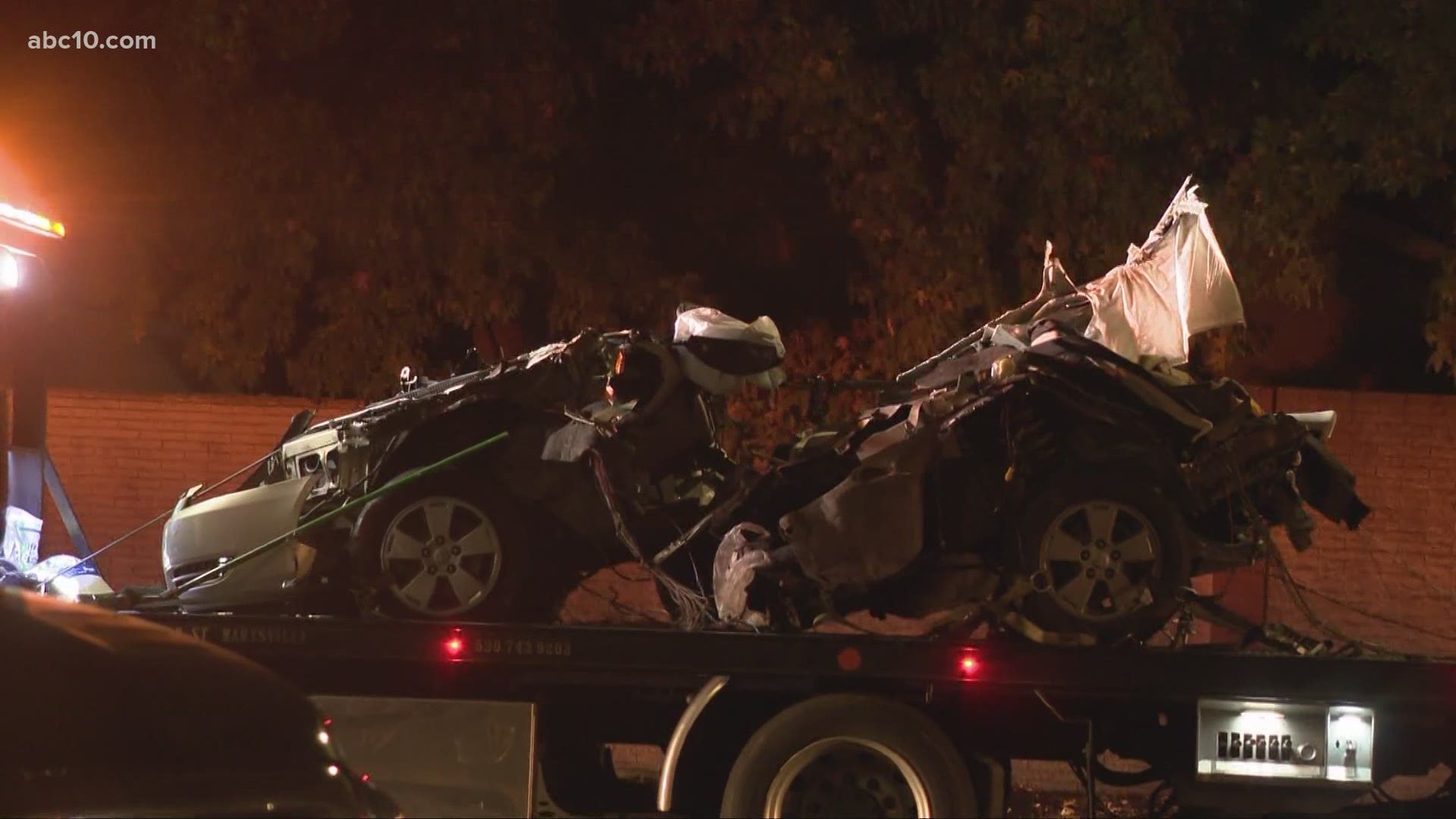 CHP says a driver was going 105 mph when their car crashed into a tree on Elkhorn Blvd. near Don Julio Blvd. in the North Highlands area. The driver was killed.