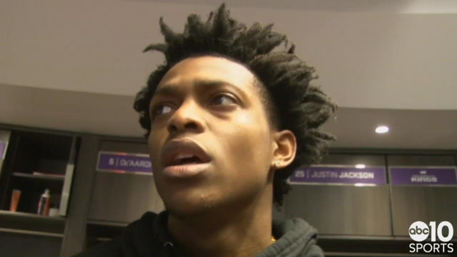 Kings rookie De'Aaron Fox talks about Skal Labissiere's game-winning heroics in Sunday's win over the New York Knicks.