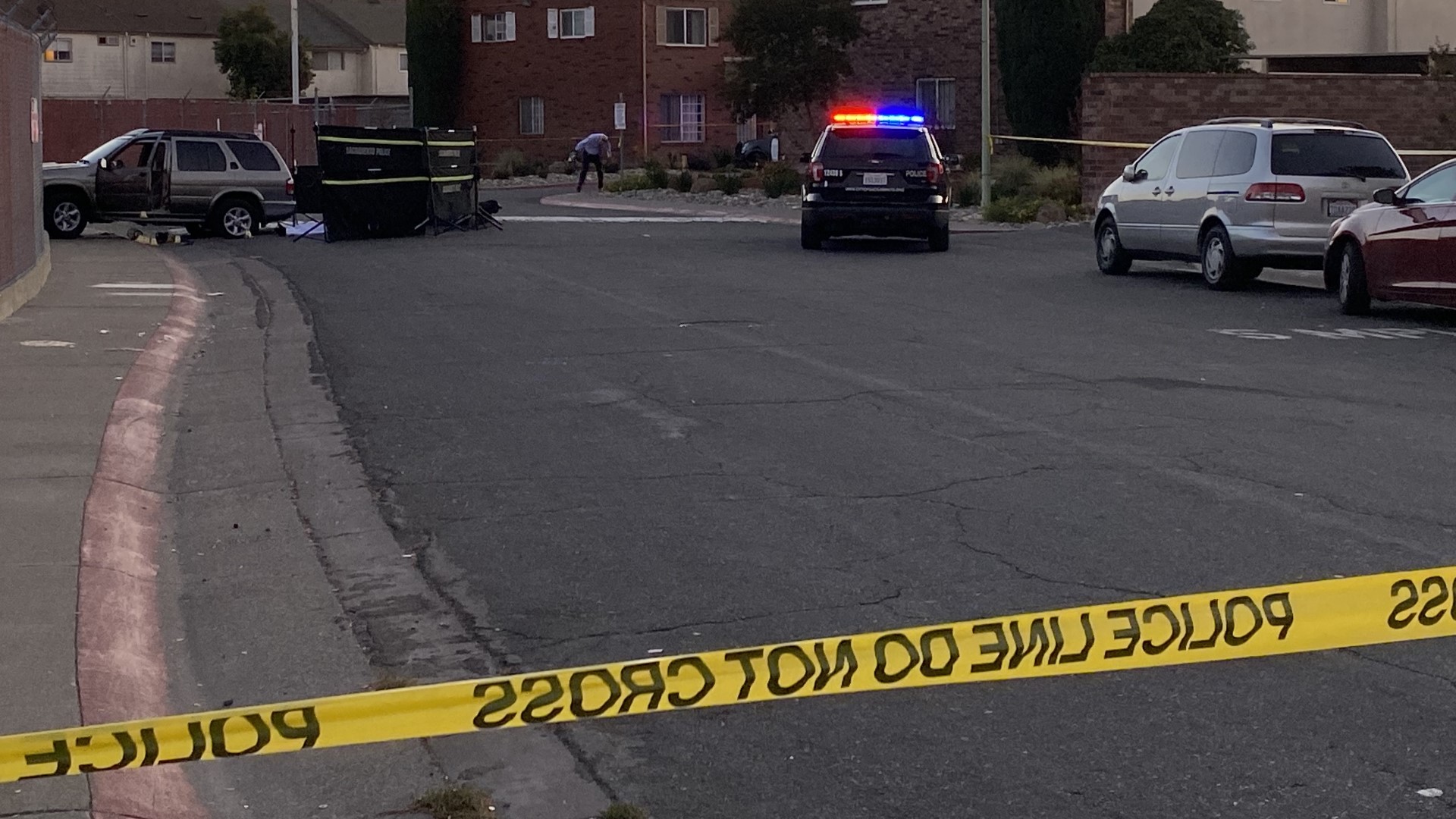 Sacramento police are investigating a homicide where a man was found shot inside a crashed car.