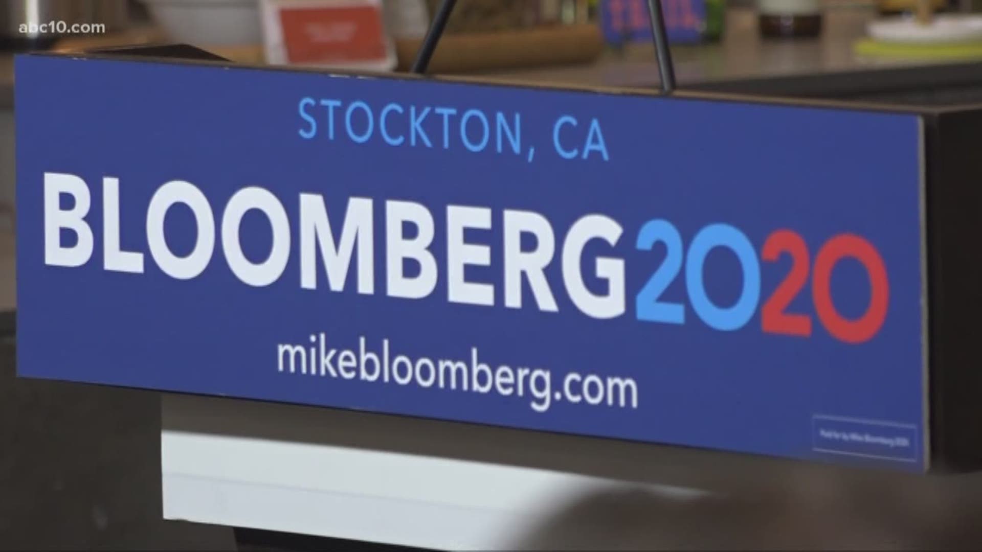 Bloomberg is polling at 5% in California and has major ground to cover to catch up to front runners VP Joe Biden, Sen. Bernie Sanders, and Sen. Elizabeth Warren.