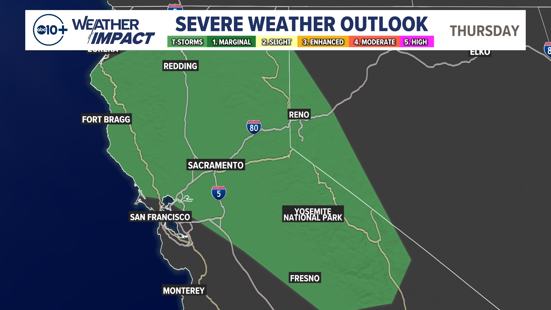 California Winter Storm: Sierra snow to impact travel Thursday | abc10.com
