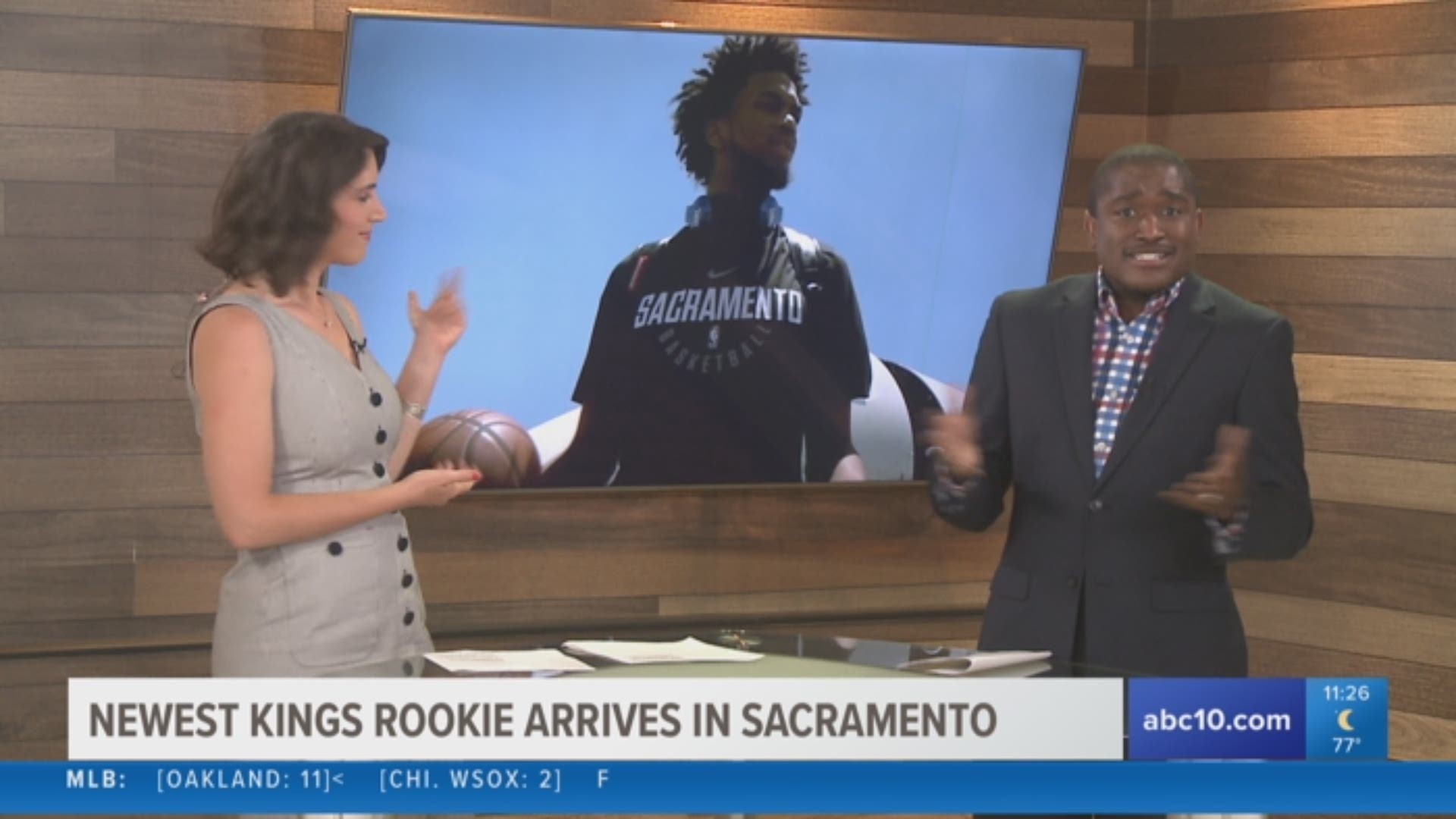 Kings' draft pick Marvin Bagley III of Duke touched down in Sacramento on Saturday and received a king-sized welcome from the city.