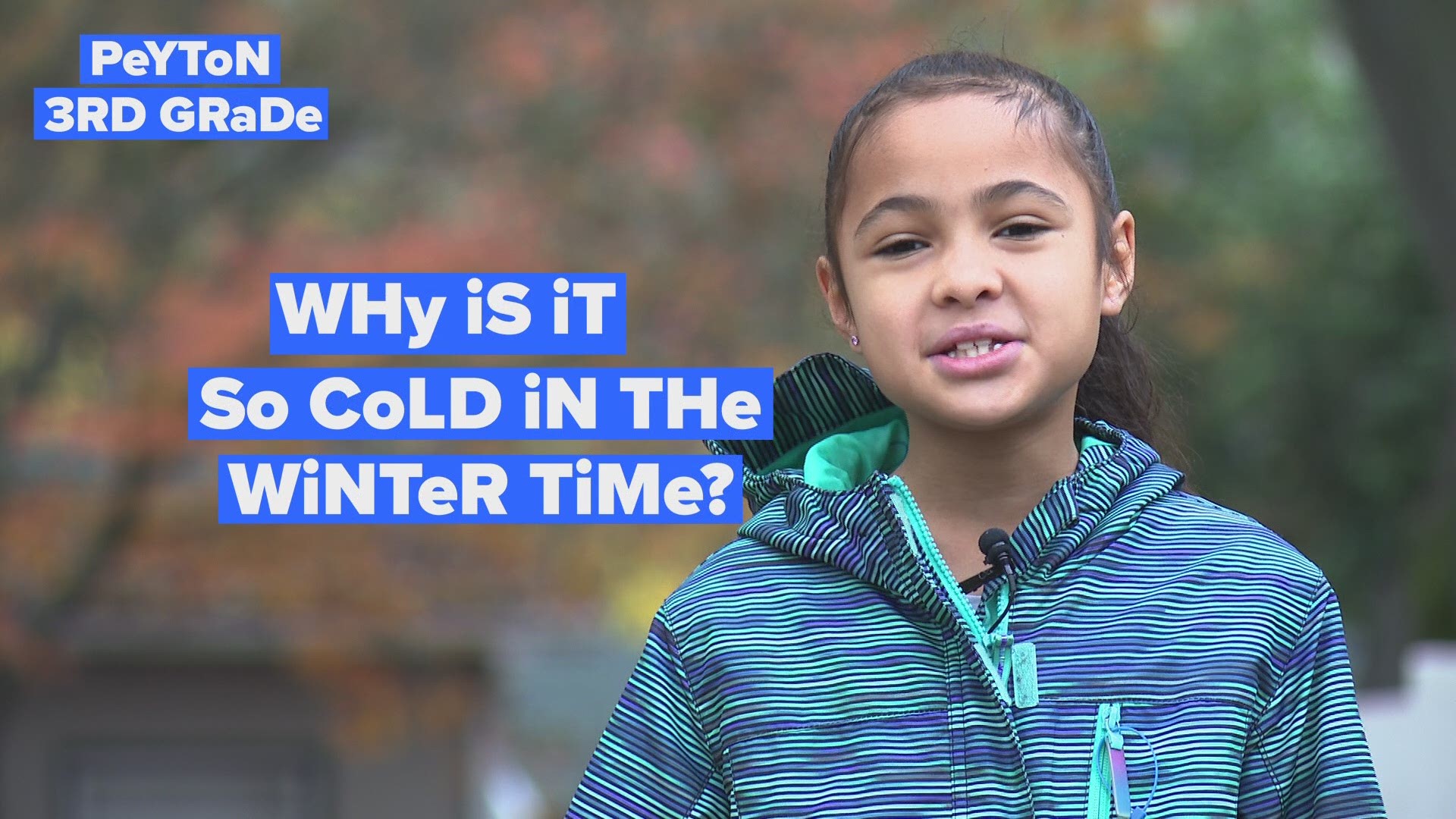 Now it's time for Weather You Know, when Rob Carlmark answer kid's questions about...well, the weather.