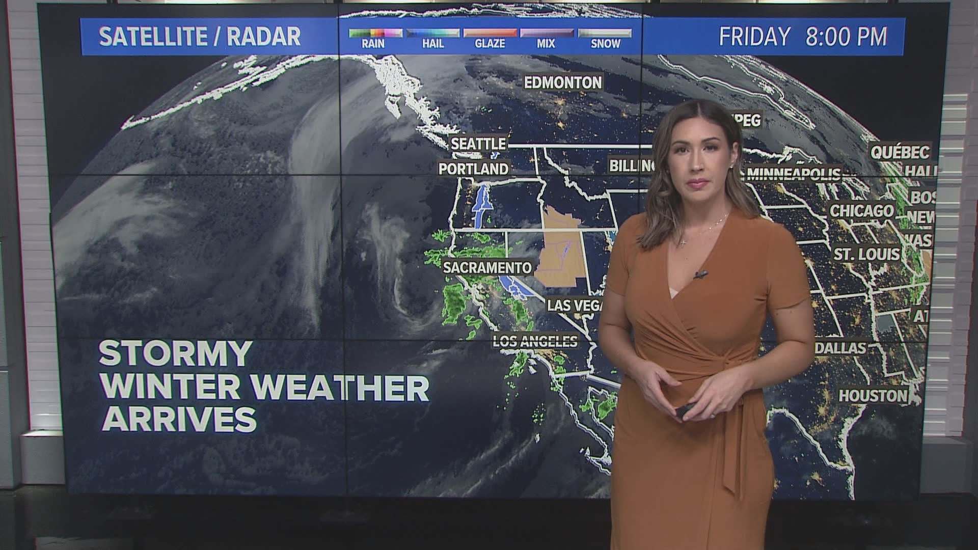 Meteorologist Carley Gomez tells us about the winter storm hitting the Northern California region Friday through Sunday morning before Thanksgiving week.