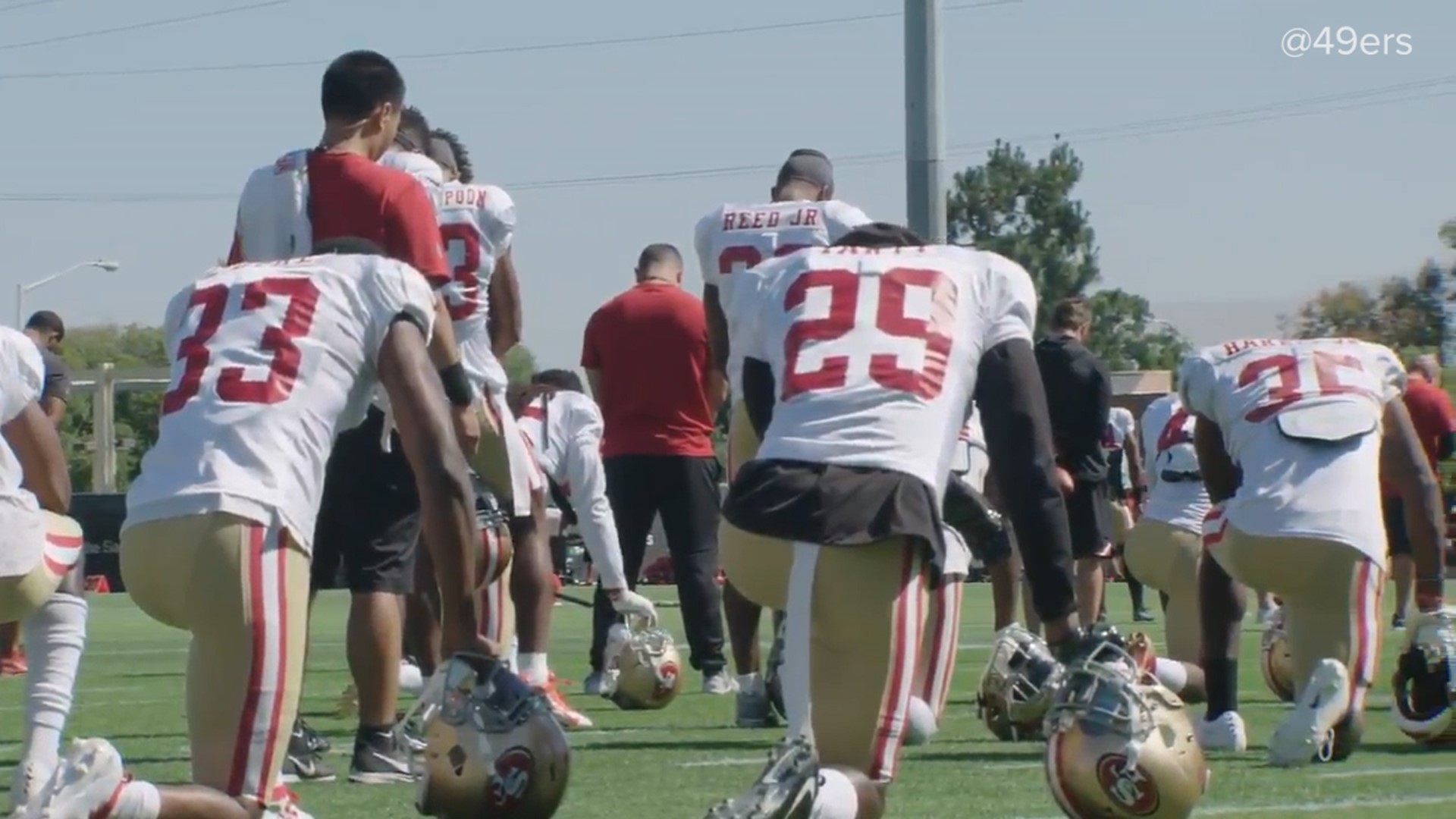 The San Francisco 49ers took a moment before practice on Monday to remember the victims of the Gilroy Garlic Festival shooting. 49ers General Manager John Lynch led the team in a moment of silence.