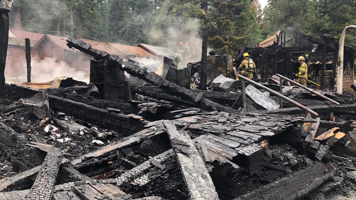 Resort lodge destroyed in Amador County Fire