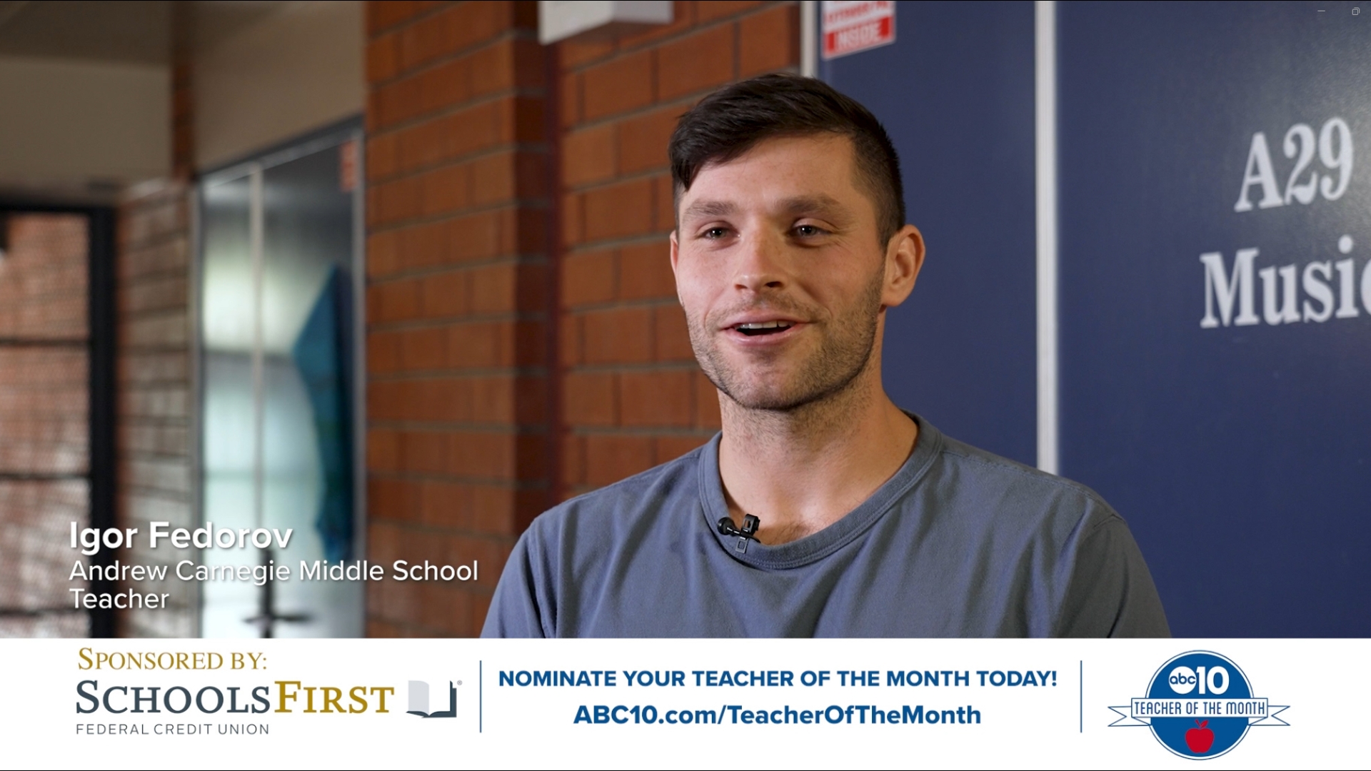 Mr. Federov teaches 6th-8th grade band at Andrew Carnegie Middle School in Orangevale, CA.