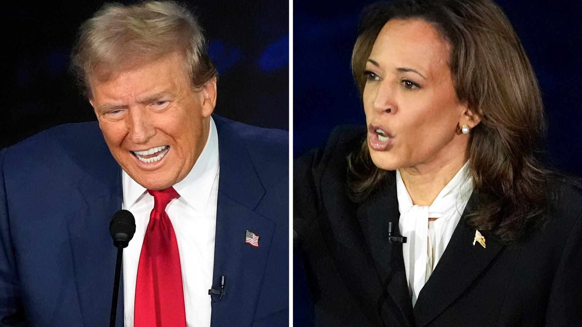 Kamala Harris and Donald Trump showcased their starkly different visions for the country on abortion, immigration and American democracy.