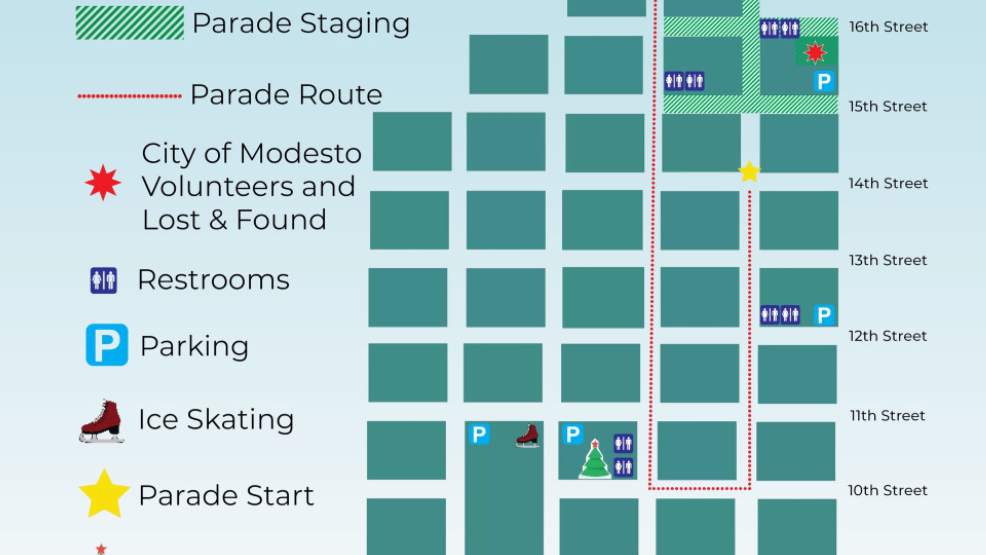 Modesto Christmas parade 2023 Celebrations of Lights route, more